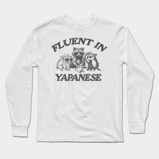 Fluent In Yapanese Shirt, Y2K Iconic Funny It Girl Meme Long Sleeve T-Shirt